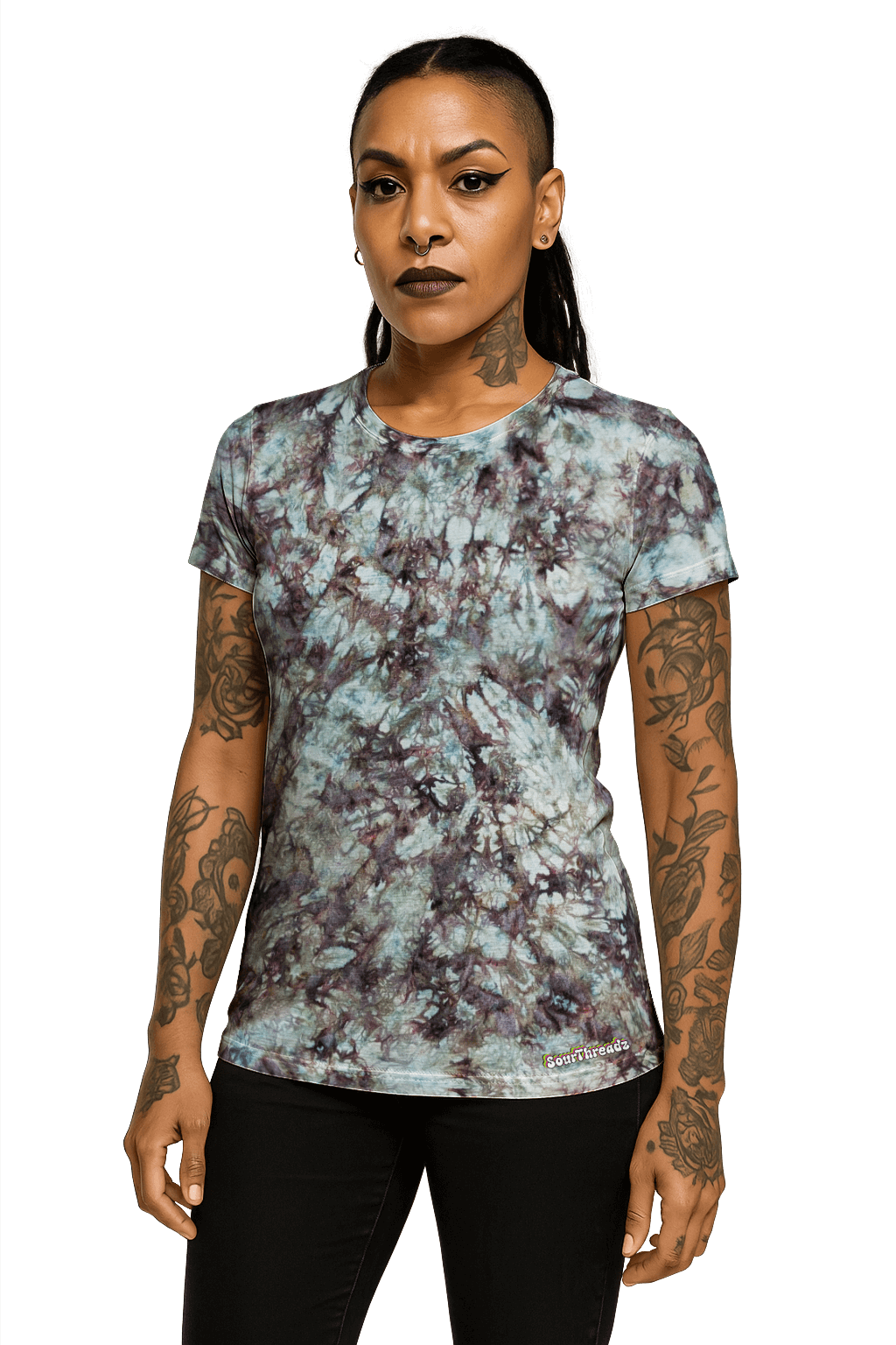 Tie-Dye Women's Fitted T-Shirt - Pastel Alchemist - Urban Fashion - SourThreadz