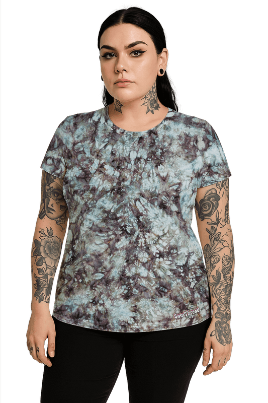 Tie-Dye Women's Fitted T-Shirt - Pastel Alchemist - Urban Fashion - SourThreadz