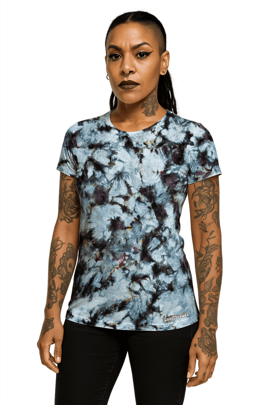 Tie-Dye Women's Fitted T-Shirt - Shadowmelt - 90’s Grunge - SourThreadz