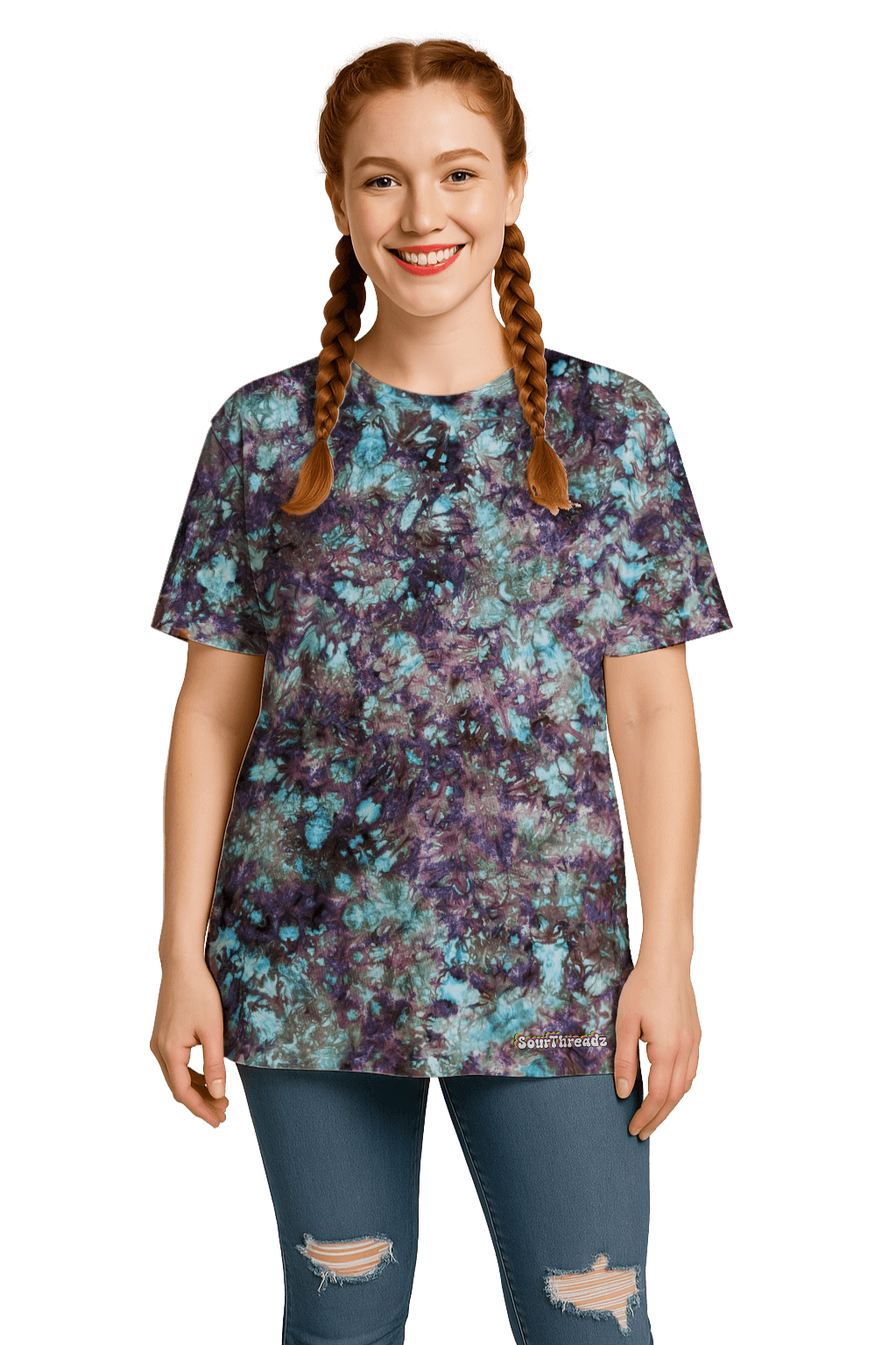 Tie-Dye Women’s Relaxed T-Shirt - Intense Alchemist - Retro Vibe - SourThreadz