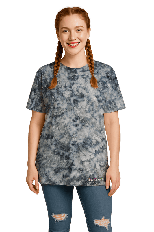 Tie-Dye Women’s Relaxed T-Shirt - Pastel Grey - Minimalist Style - SourThreadz