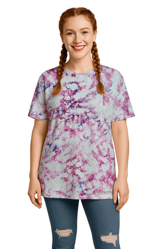 Tie-Dye Women’s Relaxed T-Shirt - Pink Camo - Summer Drop - SourThreadz