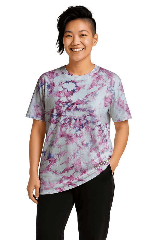Tie-Dye Women’s Relaxed T-Shirt - Pink Camo - Summer Drop - SourThreadz