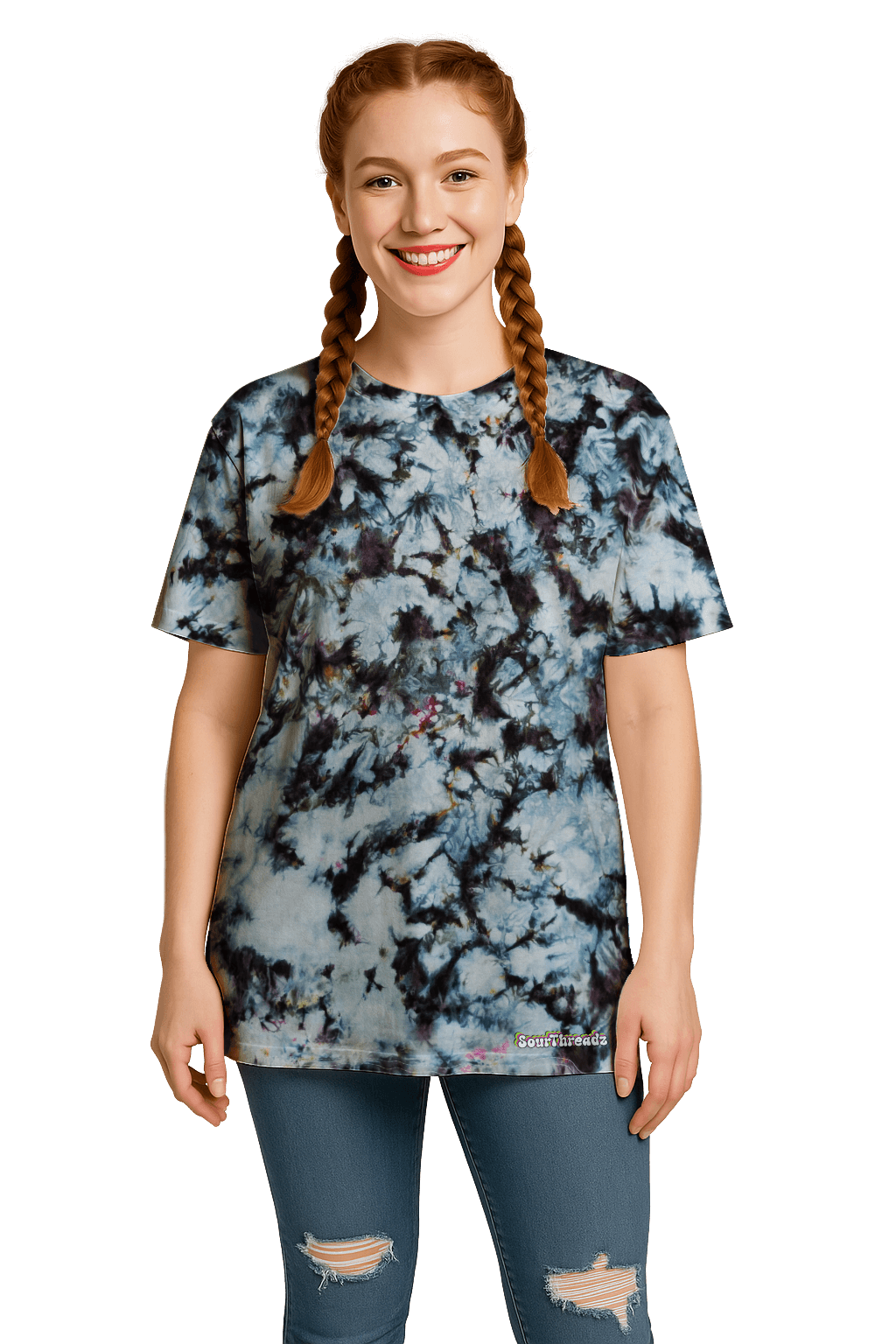 Tie-Dye Women’s Relaxed T-Shirt - Shadowmelt - 90’s Grunge - SourThreadz