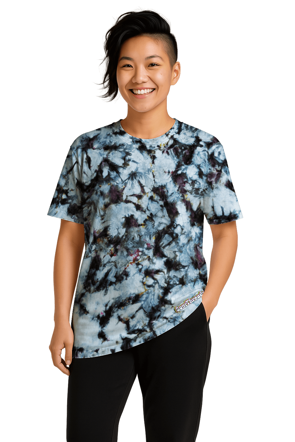 Tie-Dye Women’s Relaxed T-Shirt - Shadowmelt - 90’s Grunge - SourThreadz