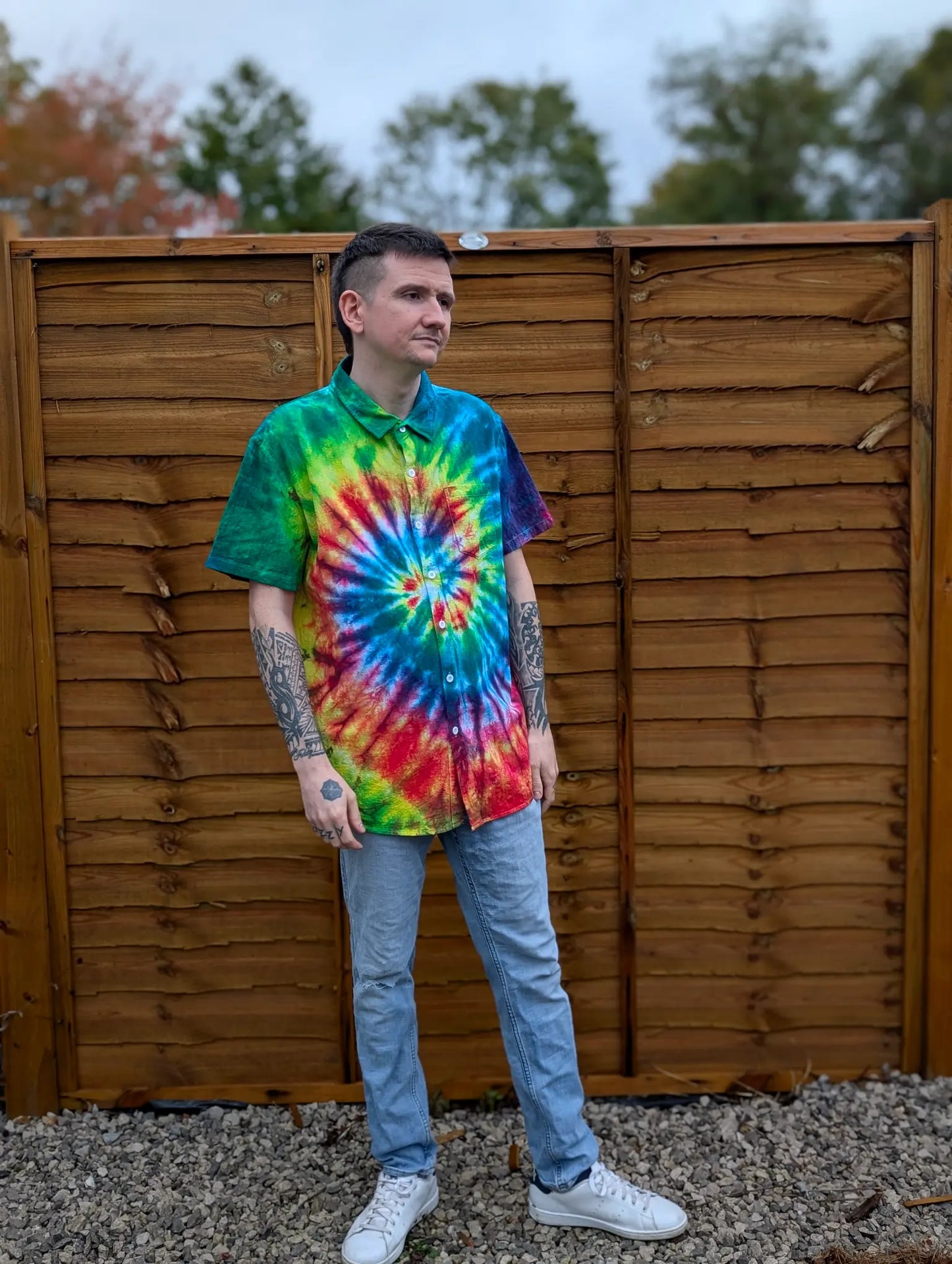 Dark Rainbow Tie-Dye | Any Garment, Any Size | Handmade by SourThreadz