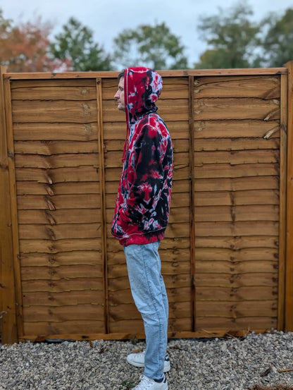 Firecracker Organic Tie-Dye Hoodie/Sweatshirt | Handmade by SourThreadz