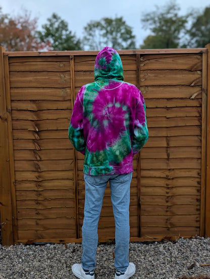 Galactic Dragon Organic Tie-Dye Hoodie/Sweatshirt | Handmade by SourThreadz