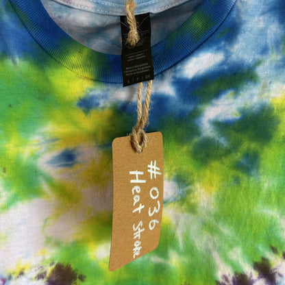 Heat Stroke Tie-Dye T-shirt #036 Men's Unisex Small Soft Cotton