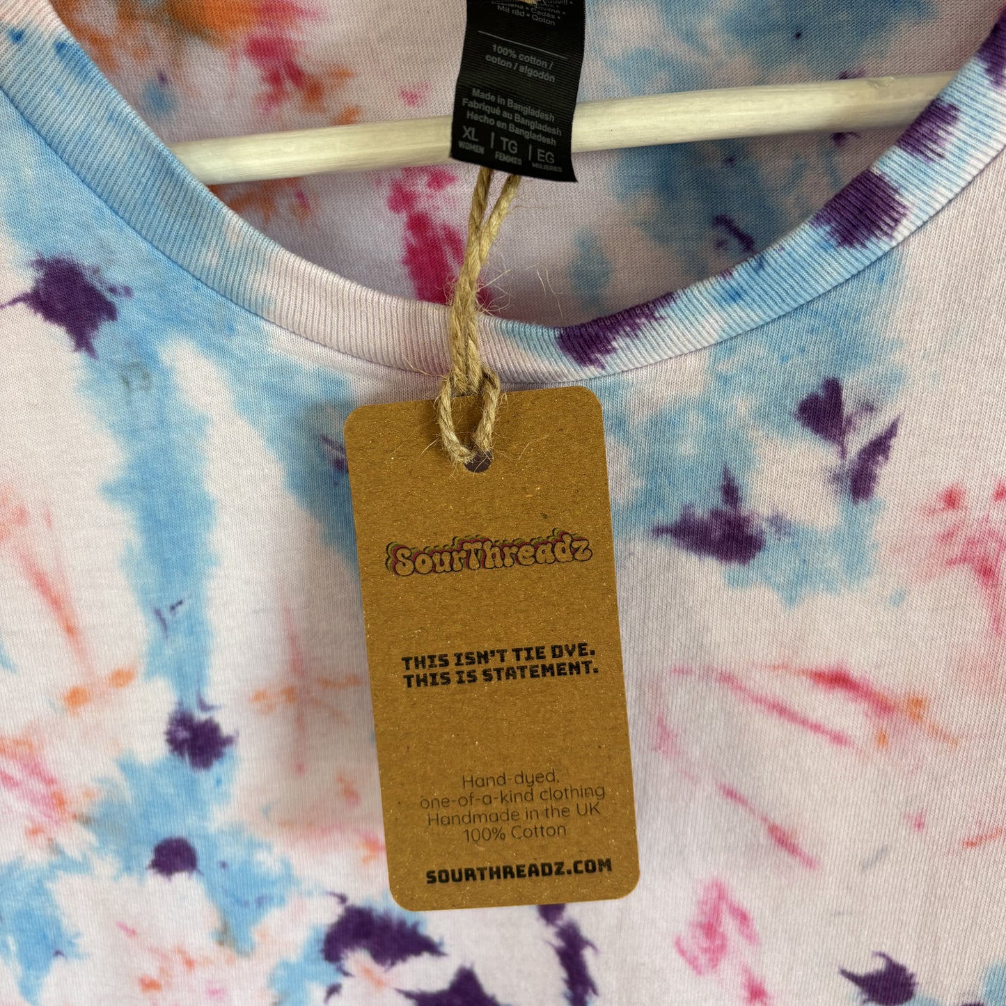 Tie-Dye T-shirt #035 - Vanilla Sorbet