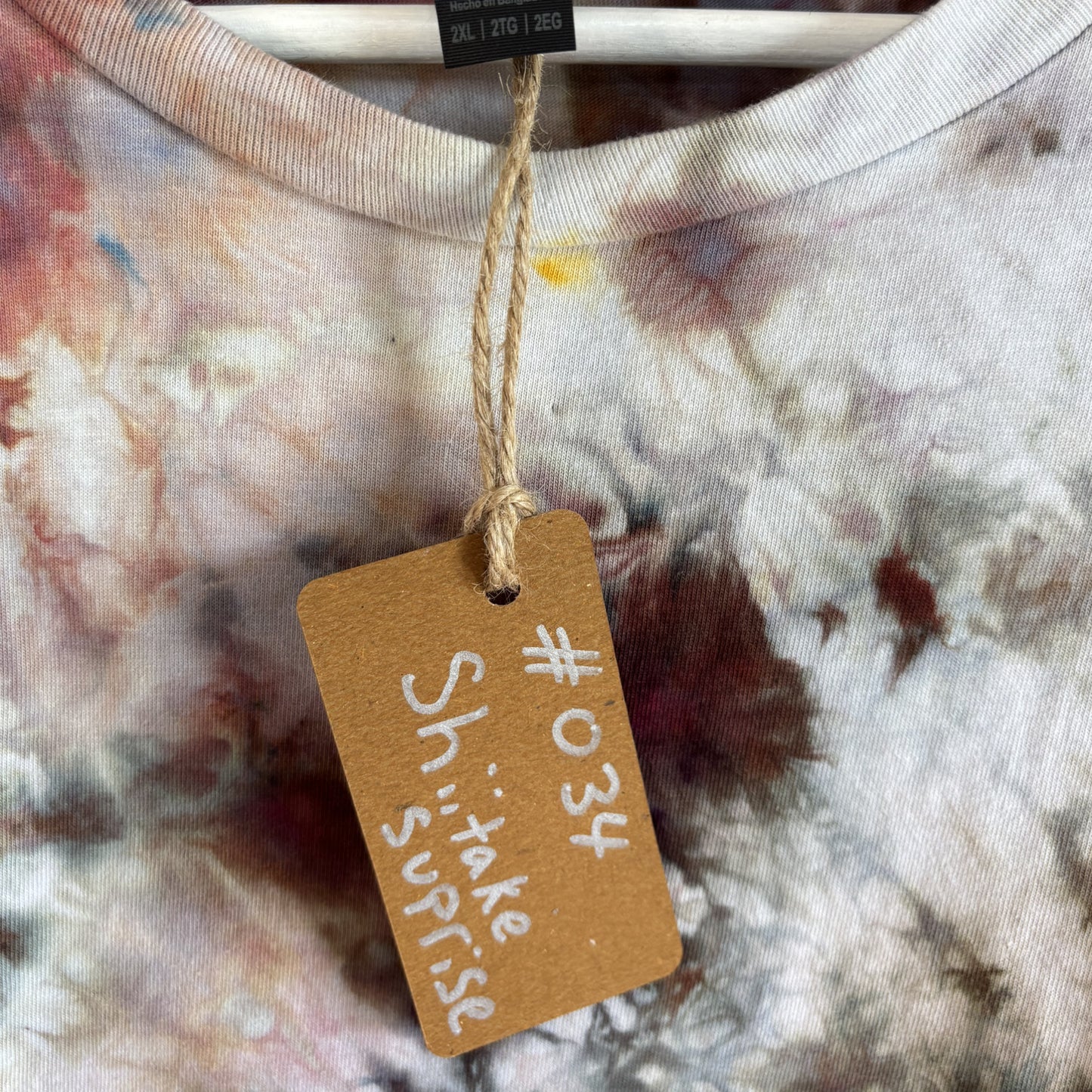 Tie-Dye T-shirt #034 - Shiitake Suprise