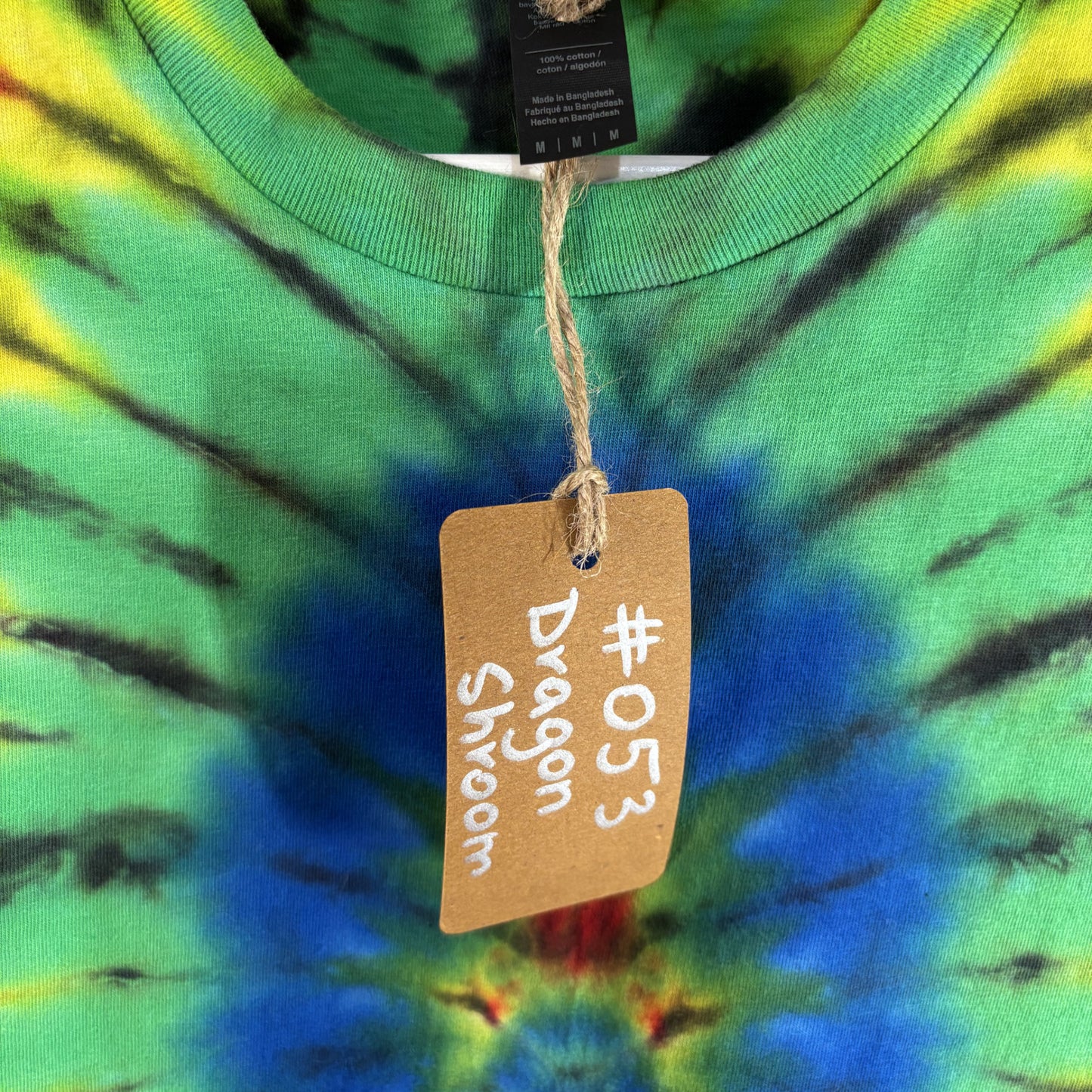 Dragon Shroom Tie-Dye T-shirt #053 Men's Unisex Medium Soft Cotton