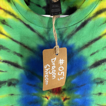 Dragon Shroom Tie-Dye T-shirt #053 Men's Unisex Medium Soft Cotton