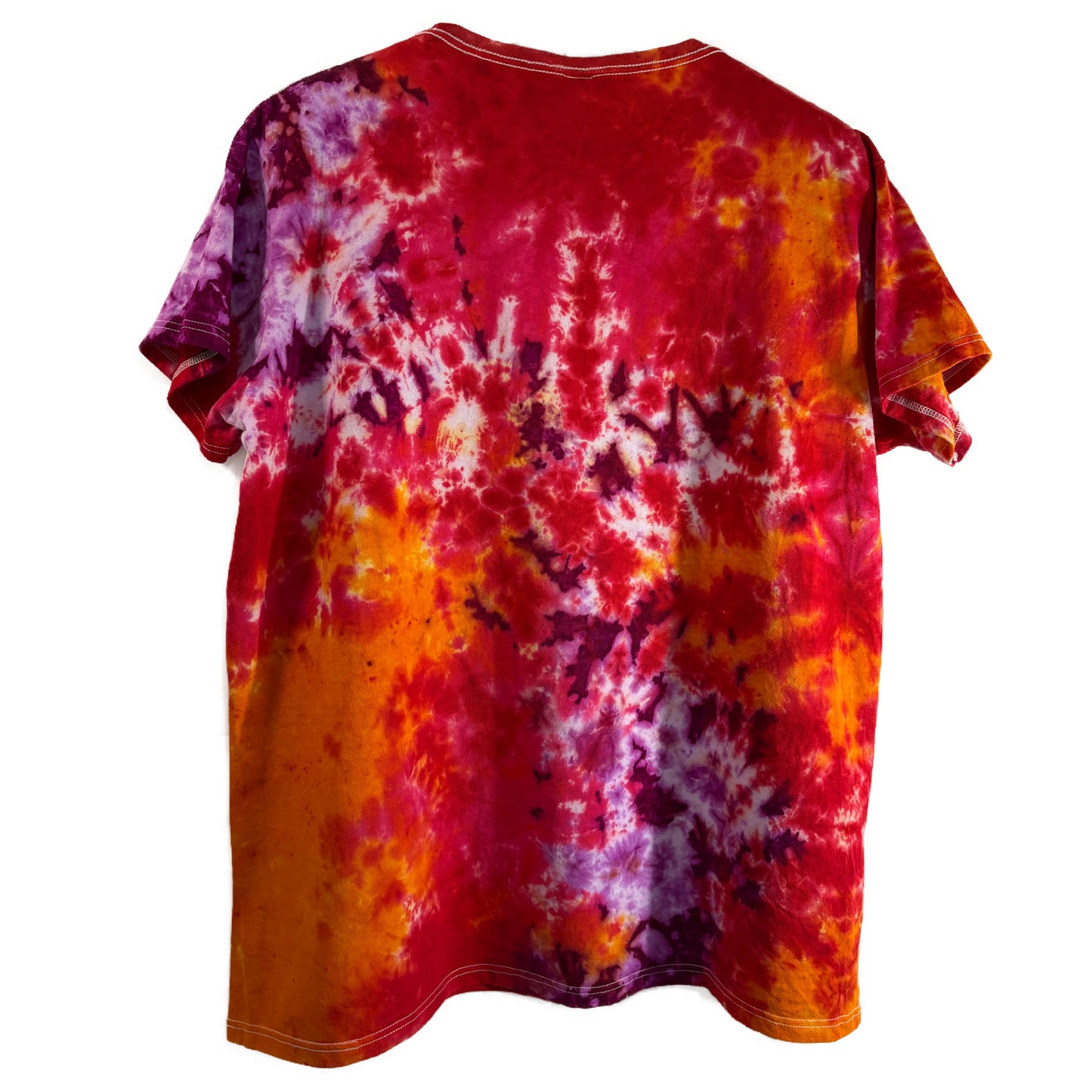 Women's XXL Tie-Dye T-shirt #051 - Lava Candy