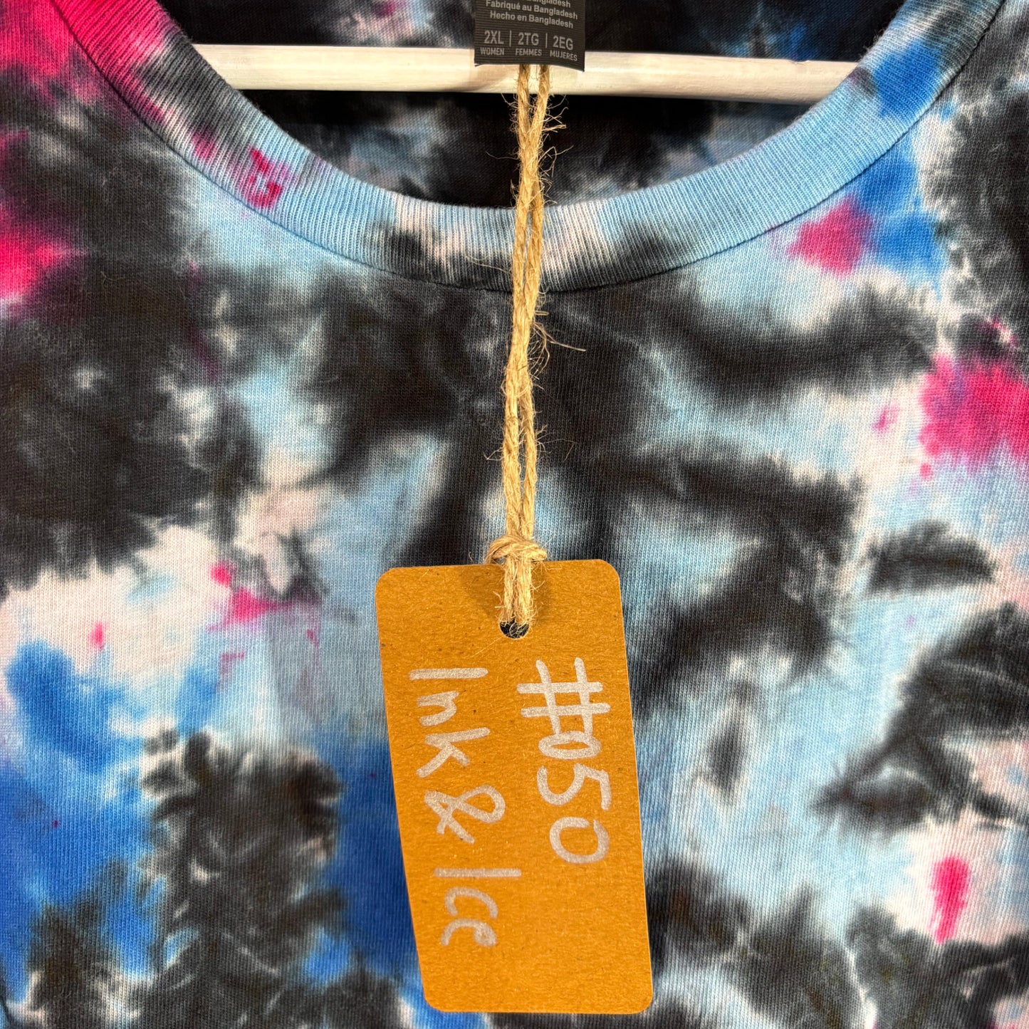 Tie-Dye T-shirt #050 - Ink & Ice Camo