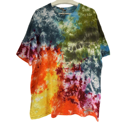 Men's Unisex XXL Tie-Dye T-shirt #027 - Eden Pulse Scrunch