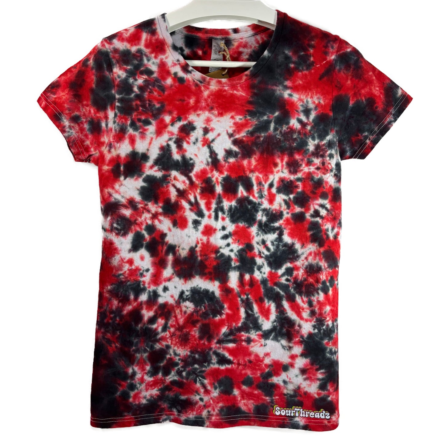 Bloodstain Rave Scrunch Tie-Dye T-shirt #002 Women's Small Heavy Cotton