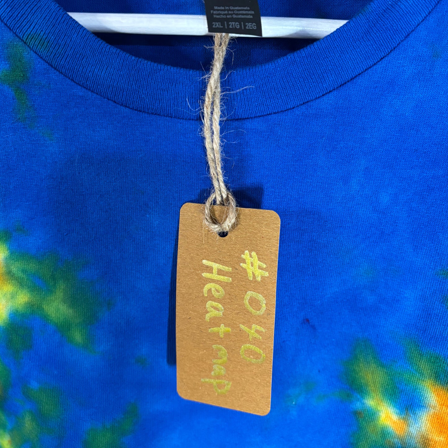 Men's Unisex XXL Tie-Dye T-shirt #040 - Heat Map