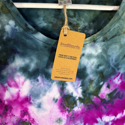 Ice Flora Scrunch Tie-Dye T-shirt #012 Women's XXL Heavy Cotton