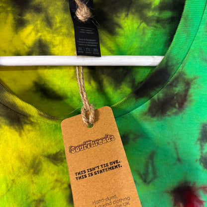 Rasberry Sours Tie-Dye T-shirt #042 Women's XXL Soft Cotton
