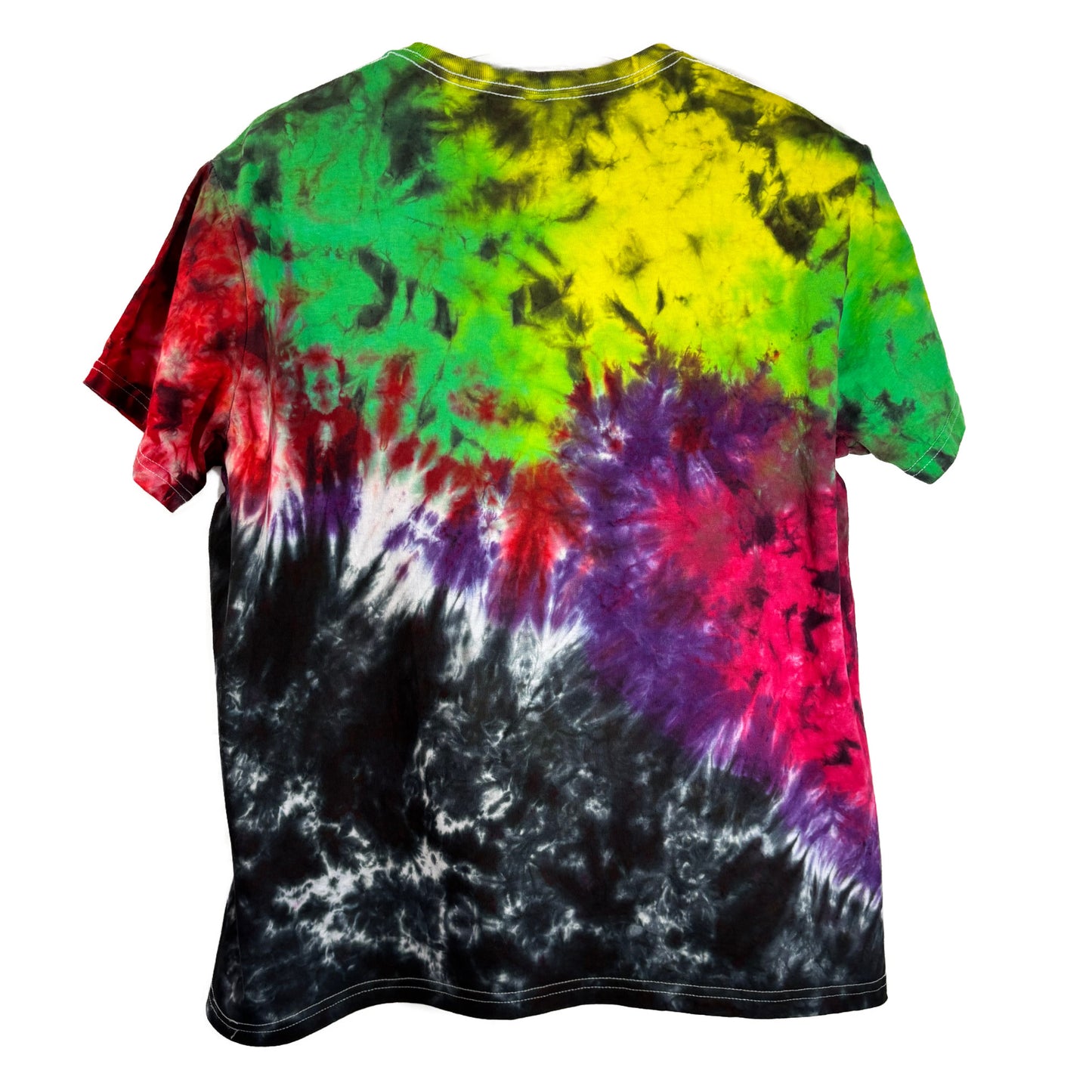Women's XXL Tie-Dye T-shirt #042 - Rasberry Sours