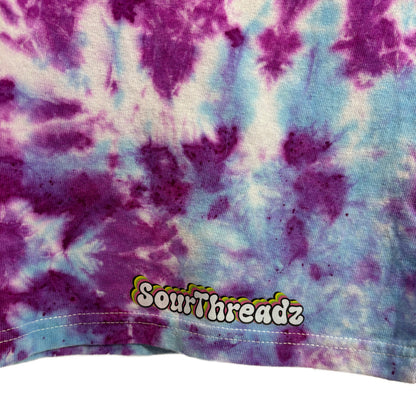 Glitch Candy Scrunch Tie-Dye T-shirt #006 Women's Large Heavy Cotton