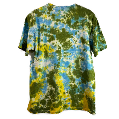 Meadows Gaze Bulls Eye Tie-Dye T-shirt #043 Men's Unisex Large Soft Cotton