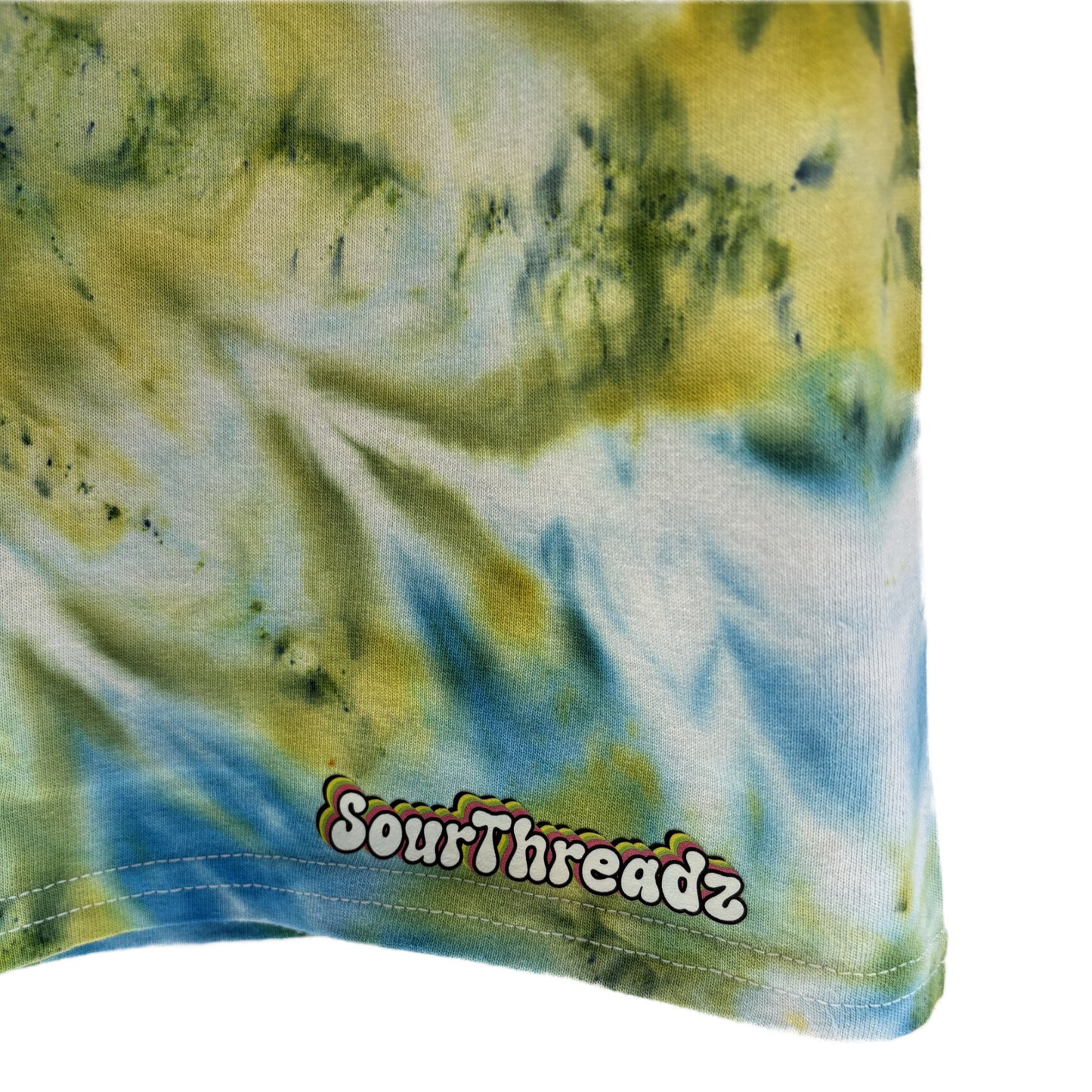 Men's Unisex Large Tie-Dye T-shirt #021 - Dreamshell Pulse Ice Spiral