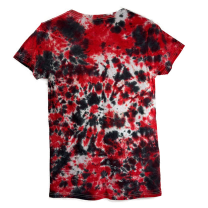 Bloodstain Rave Scrunch Tie-Dye T-shirt #002 Women's Small Heavy Cotton