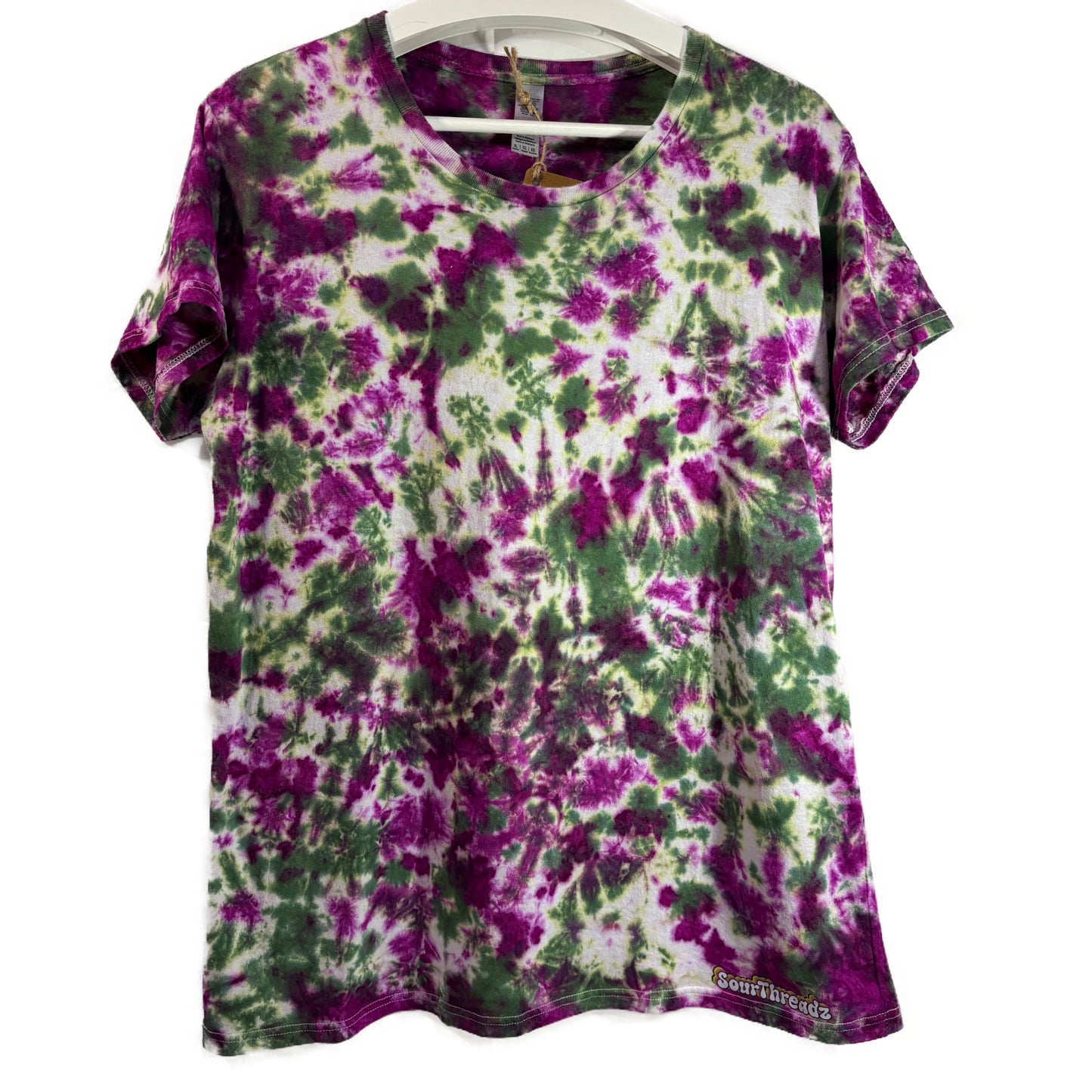 Women's Extra Large Tie-Dye T-shirt #011 - Witchbloom Scrunch