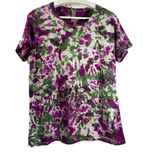 Women's Extra Large Tie-Dye T-shirt #011 - Witchbloom Scrunch