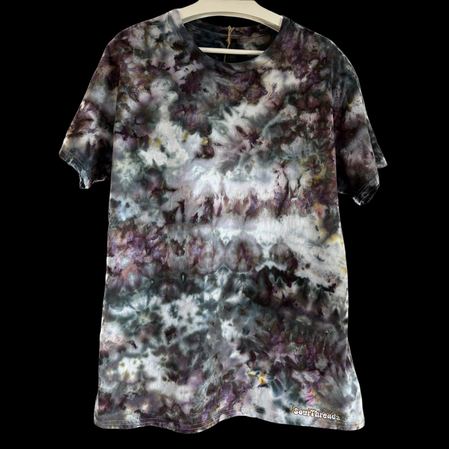 Shadowmelt Ice Scrunch Tie-Dye T-shirt #020 Men's Unisex Large Heavy Cotton