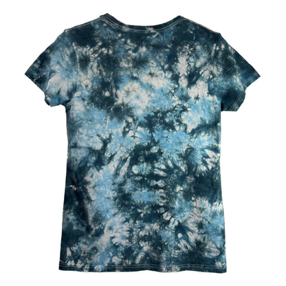 Pixel Reef Scrunch Tie-Dye T-shirt #001 Women's Small Heavy Cotton