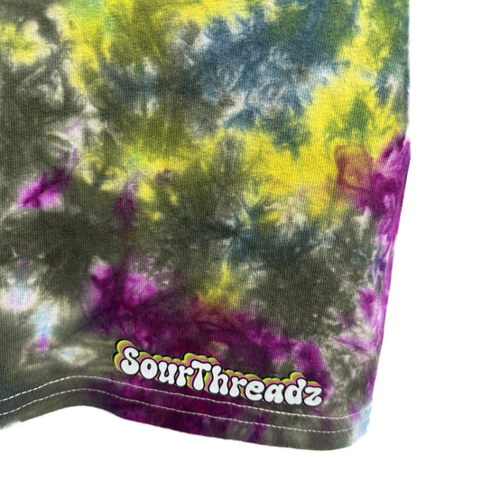 Men's Unisex Extra Large Tie-Dye T-shirt #024 - Velvet Chaos