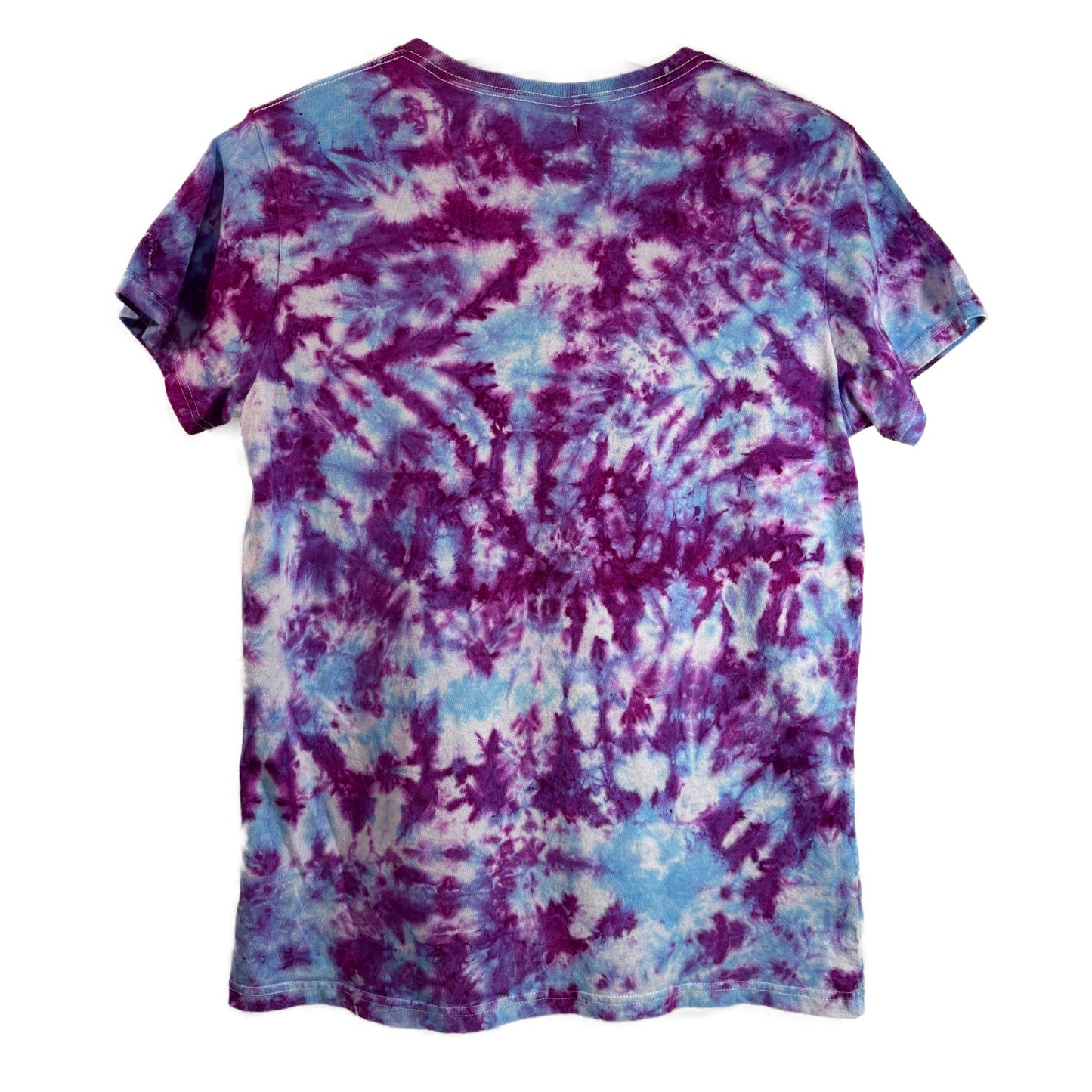Women's Large Tie-Dye T-shirt #006 - Glitch Candy Scrunch