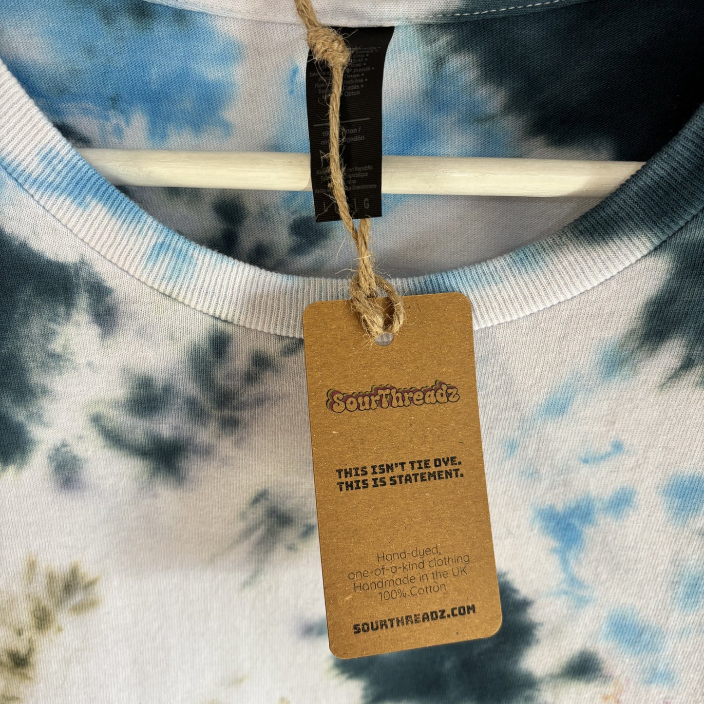 Men's Unisex Large Tie-Dye T-shirt #018 - Rogue Blossom Bullseye