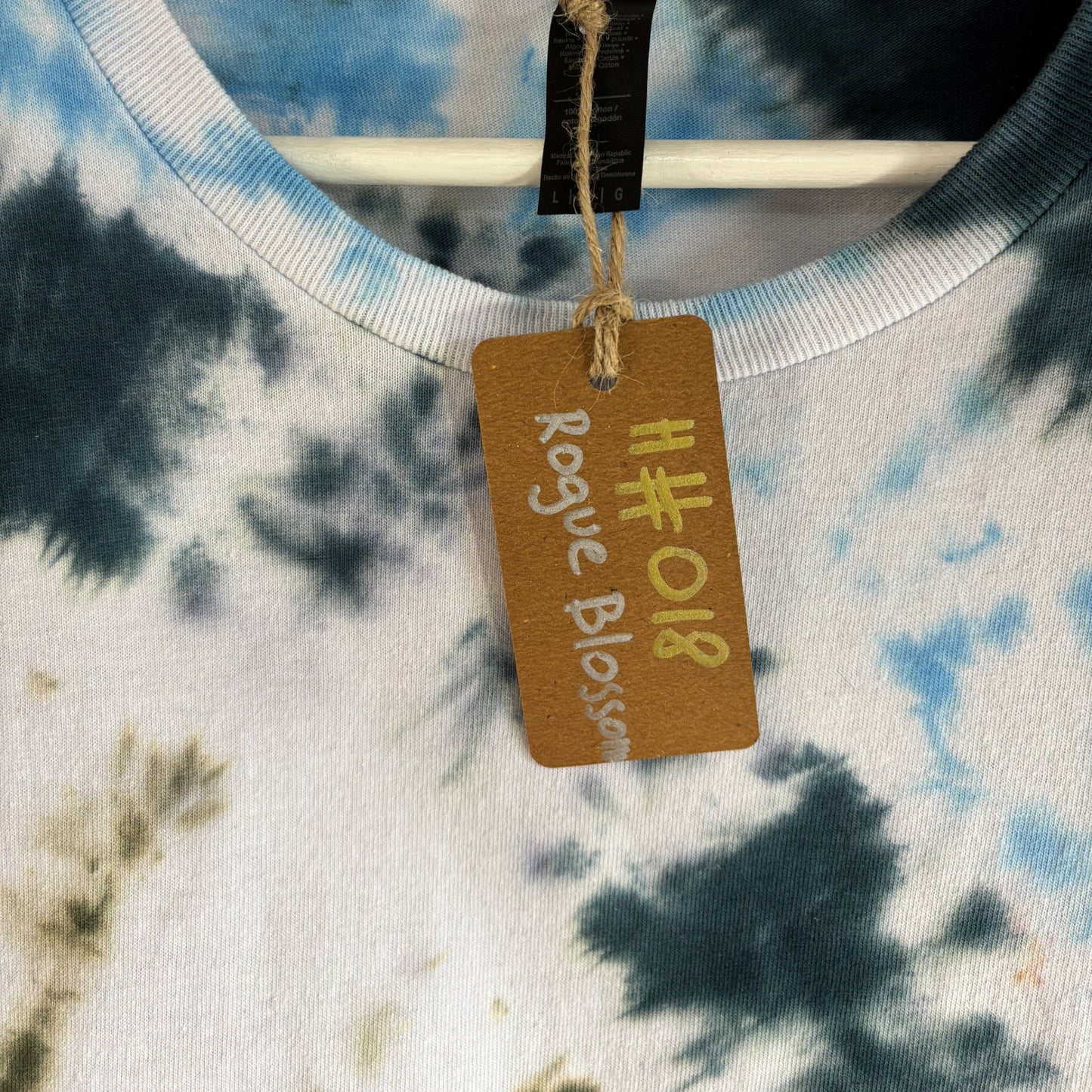 Men's Unisex Large Tie-Dye T-shirt #018 - Rogue Blossom Bullseye