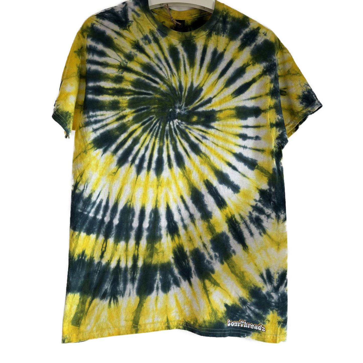 Men's Unisex Medium Tie-Dye T-shirt #016 - Solar Tides Spiral