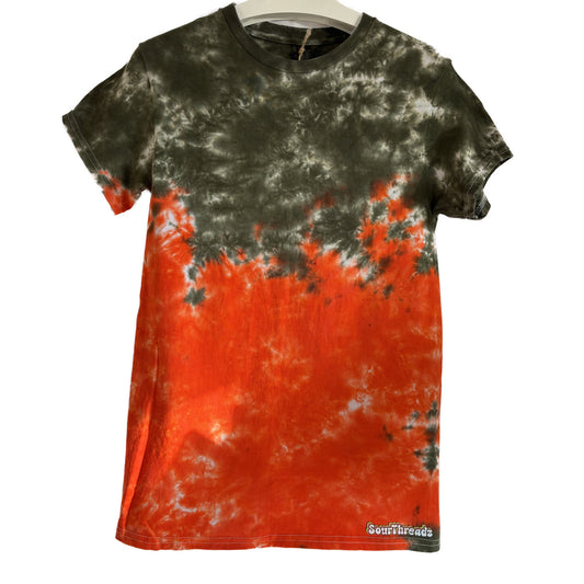 Men's Unisex Small Tie-Dye T-shirt #013 - Solar Roots Scrunch