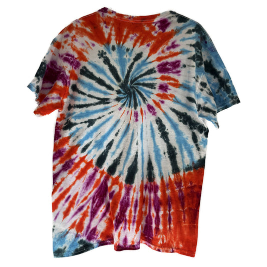 Men's Unisex Large Tie-Dye T-shirt #023 - Dreamburst Spiral