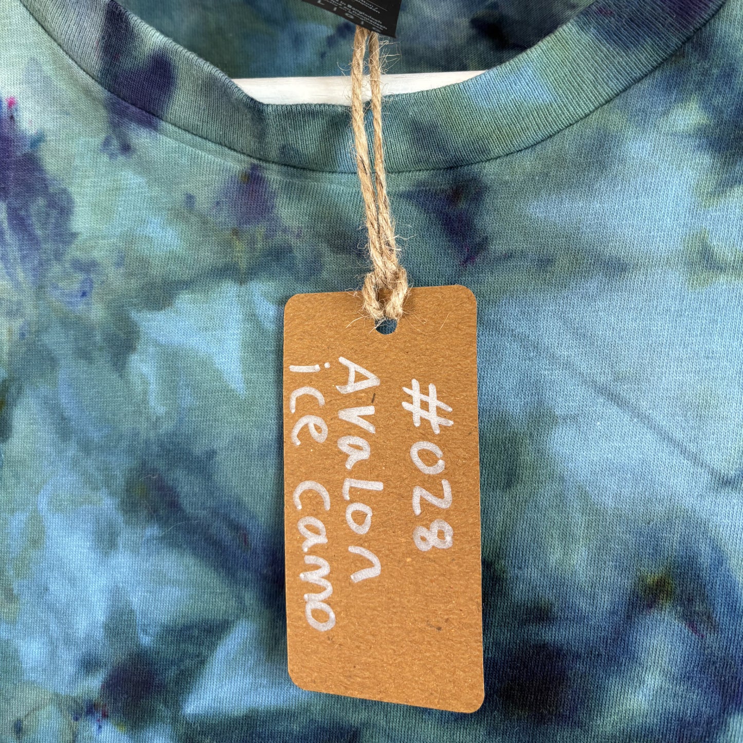 Avalon Ice Camo Tie-Dye T-shirt #028 Men's Unisex Large Soft Cotton