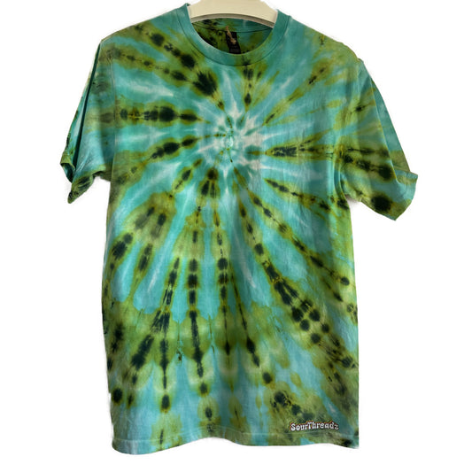 Tie-Dye T-shirt #030 - Ocean Mist Ice Spiral