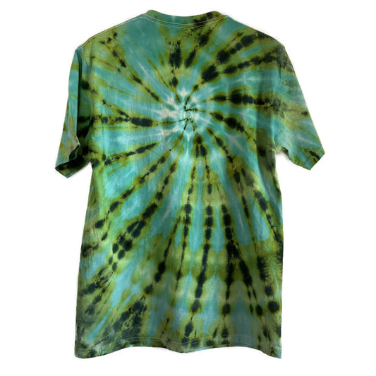 Tie-Dye T-shirt #030 - Ocean Mist Ice Spiral