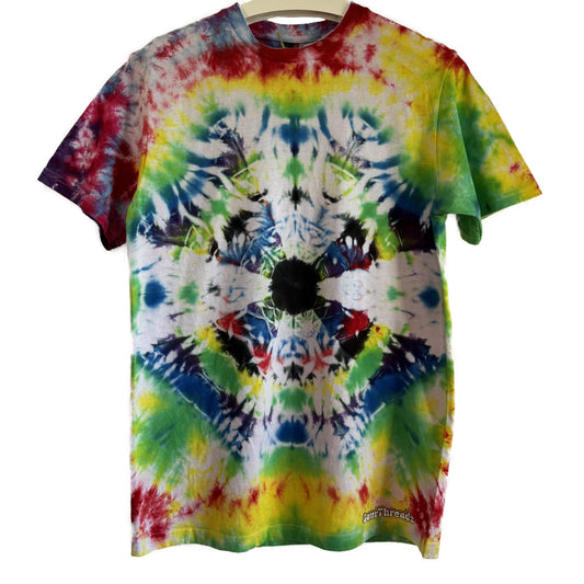 Men's Unisex Medium Tie-Dye T-shirt #039 - Toxic Stare